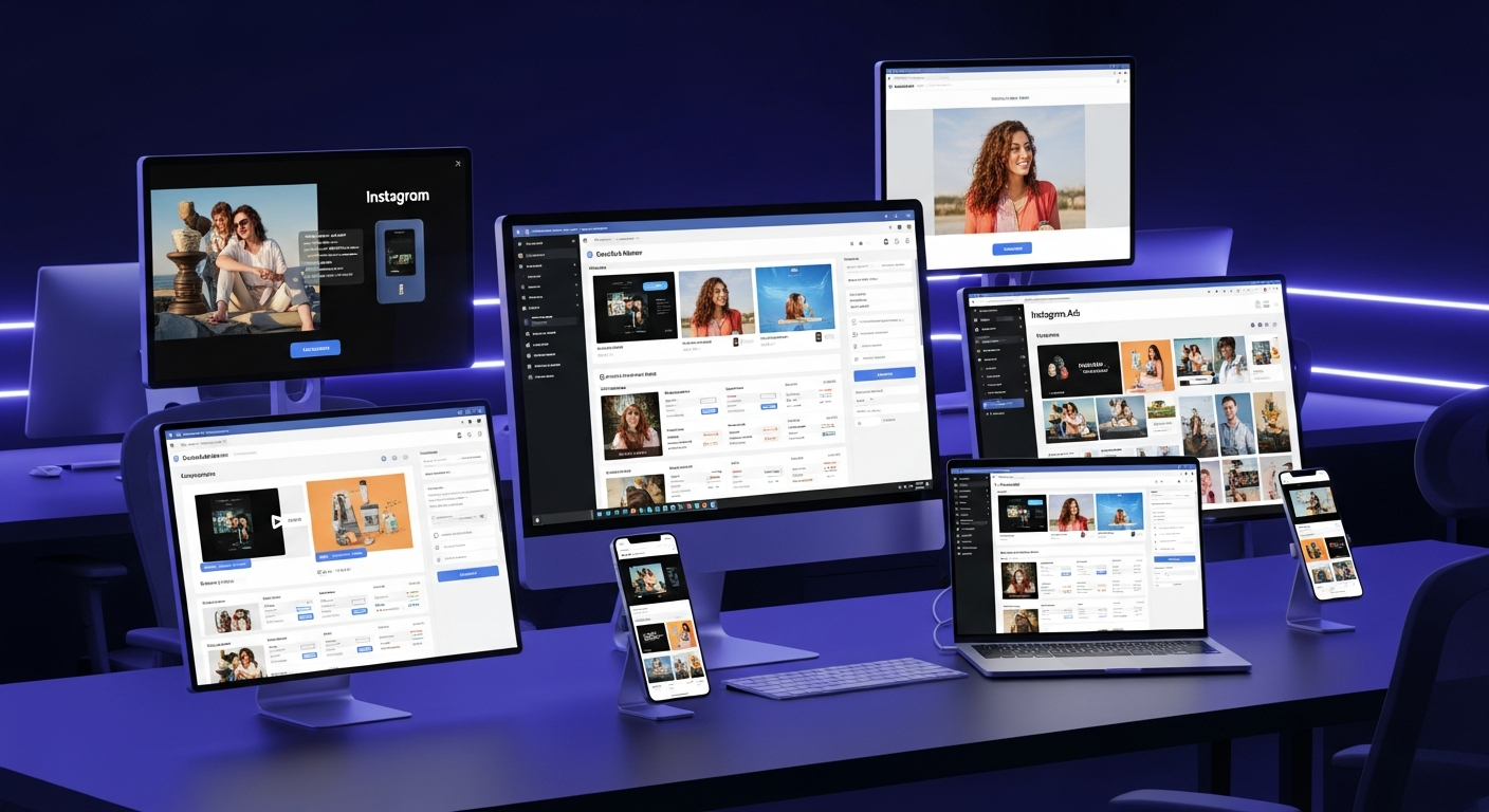 Meta Ads Facebook en Instagram campagnes op meerdere schermen